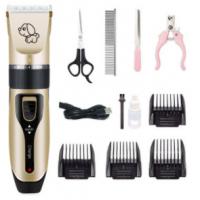 China 5 Speed Quiet Dog Grooming Kit Cordless Electric Rechargeable Pet Clippers factory