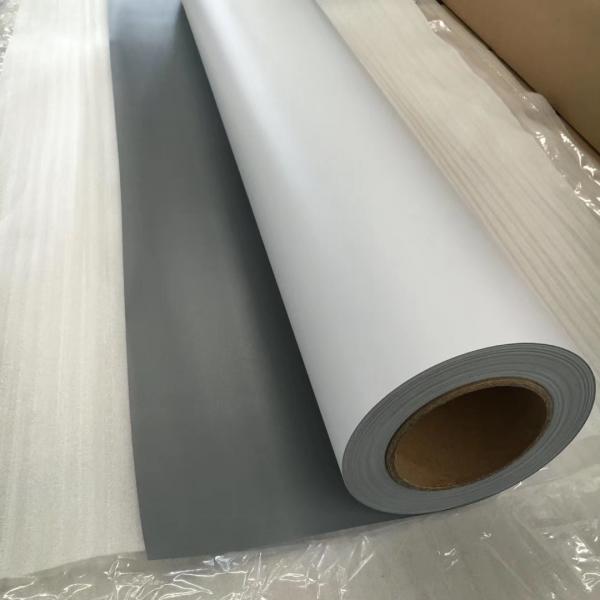 Quality Printing Materials Matte Grey Back PET Film 330G for X Stand for Roll up Displays used indoor for sale