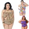 China Plus size bathing suits sexy halter brazilian push up leopard bikini sets wholesales factory