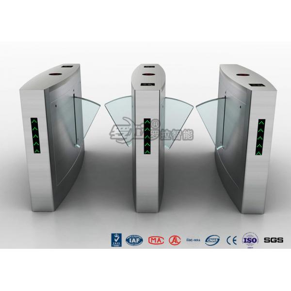 Quality Indoors Flap Pedestrian Security Gates Entrance Automatic Bi Directional DC for sale