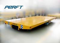 China Flat Low Voltage Rail Battery Powered Cart For Heavy Material Transfer factory