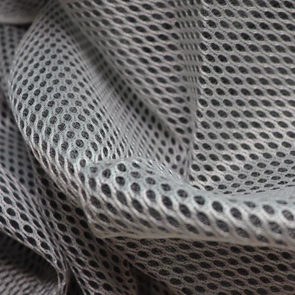 Quality Black Yarn 3D Mesh Fabric 100% Polyester Breathable Mesh Material For Sofa for sale