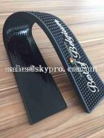 China Customize Logo Rectangle Soft PVC Pub Silicone Bar Mat Rubber Top Table Mats Barware Bar Accessories factory