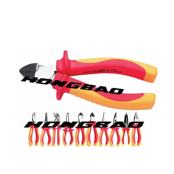 Quality 6 " VDE Hand Tools Insulated Long Round Nose Pliers 1000 Volt Insulated Tools for sale