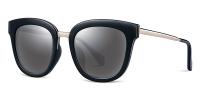 China Black Purple Ladies Polarized Sunglasses Lens Metal Frames Size 53 23 148 factory