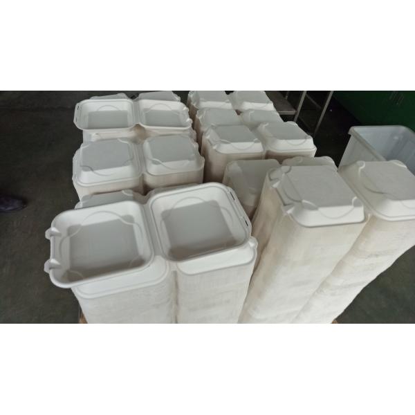 Quality Easy Operate Sugarcane Bagasse Plates Machine , Bamboo Cutlery Making Machine for sale