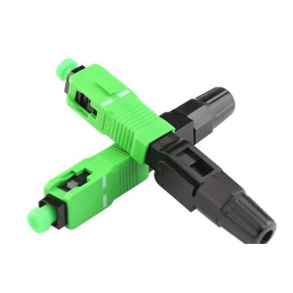 Quality Sc APC Plastic Fiber Optic Quick Connector FTTH Singlemode Pre Polished Tools for sale