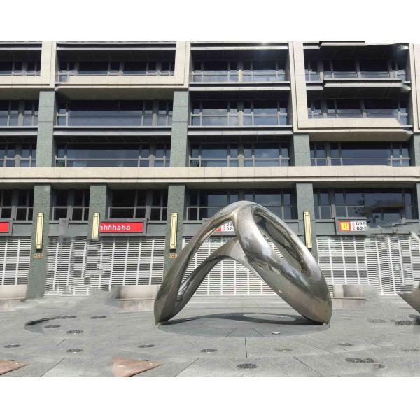 Quality Popular Mirror Exterior Stainless Steel Sculpture Garden Ornaments 2.2 Meter Length for sale