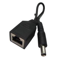 China Custom Black RJ45 Extension Cable DC plug For RJ45 Female Adapter for sale