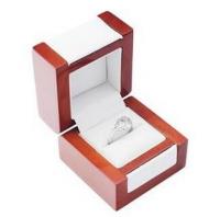 China Elegant Jewelry Handmade Wooden Boxes , Solid Wood Jewelry Box With Long Lasting Leatherette factory