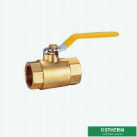 China Yellow Finished Superior Quality Brass Ball Valve For Fluid Application Use Brass Ball Valve factory