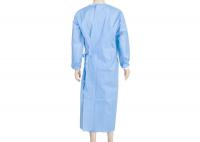 China Non Woven Disposable Pediatric Exam Gowns With Knitted Sleeve Sterile Isolation factory