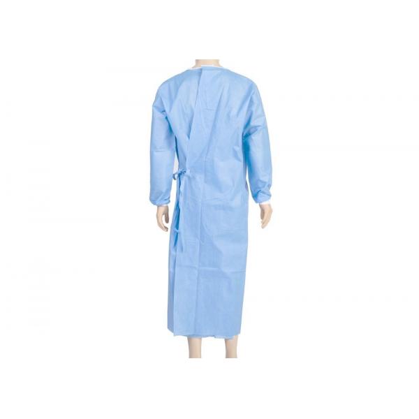 Quality Non Woven Disposable Surgical Gown / Medical Clothing With Knitted Sleeve for sale