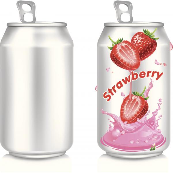 Quality Round Shape Beverage Aluminum Drinking Open Cans 355ml STD For Juice Environmental Protection for sale