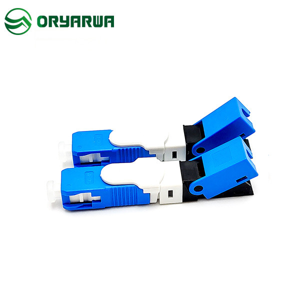 Quality H09 Blue Fiber Optic Fast Connector SC UPC OFC Single Mode SM 0.3dB Insertion Loss for sale