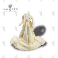 Quality 25cm Presents Cuddly Baby Comforter Toy Child Friendly Rabbit Comforter Flannel Mat for sale