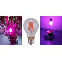 China A60 Pink White LED Plant Grow Lights 660nm 8w Filament LED Bulb factory