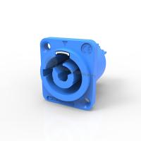 Quality Ip44 Industrial Power Female Connector Indoor Use Blue Input for sale