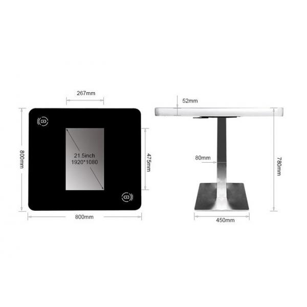 Quality Touch Table Wifi Android / Windows System LCD Kiosk Interactive Multi Top Coffee for sale