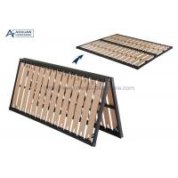 China Foil Paper Slatted Foldable Platform Bed Frame , Heavy Duty King Size Platform Bed Frame for sale