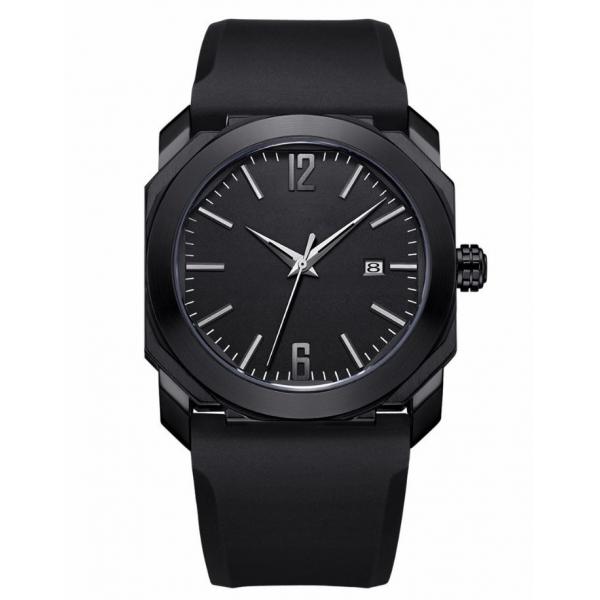 Quality Sweatproof Mens Watches With Silicone Strap Lightweight Alloy Material for sale