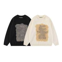 China Pullover Closure Men s Sweaters made of Cashmere with Ribbed Hem Style Autumn/Winter Letter Graffiti Knitted Sweater factory