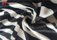 China Zebra Printed Velboa Plain Dyed Velour Striped Velvet Upholstery Fabric For Home Textile factory
