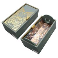 China Matt Green Rigid Luxury Cardboard Box For Champagne Whisky Liquor Set Packaging factory