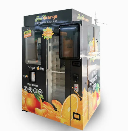 Quality Natural Fruit Juice Unmanned Vending Machine 24 Hour Self Service Freshly for sale