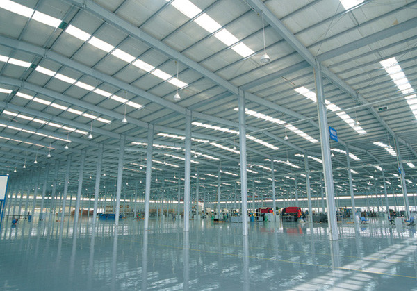 Quality Large Span Pre Engineered Steel Frame Structure Warehouse Buildings for sale