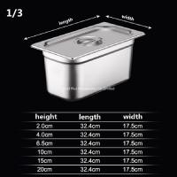 China High-volume buffet service food pan eco-friendly restaurant serving chafing dish 1/3 serving dish with lid factory