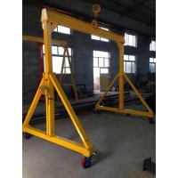 China Adjustable Height Portable Gantry Crane , Foldable Gantry Crane With 4 Wheels factory