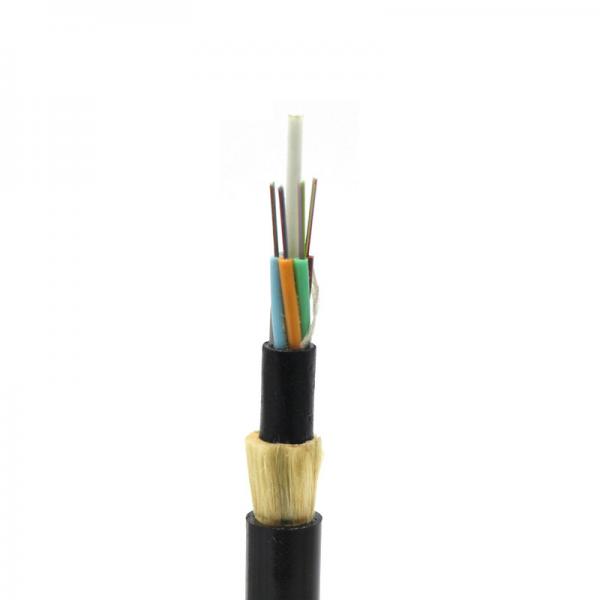 Quality 48 96 Core ADSS Fiber Optic Cable G652D Double Jacket Aerial Kevlar Wire for sale