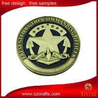 China marine corps metal souvenir coin/metal trolley/brass heads i win tails you lose medal token co factory