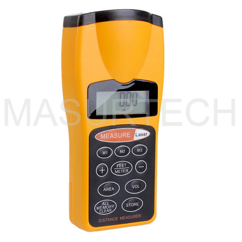 China Multi-function LCD Ultrasonic Distance Meter Measure Ultrasonic Range Finder with Laser factory