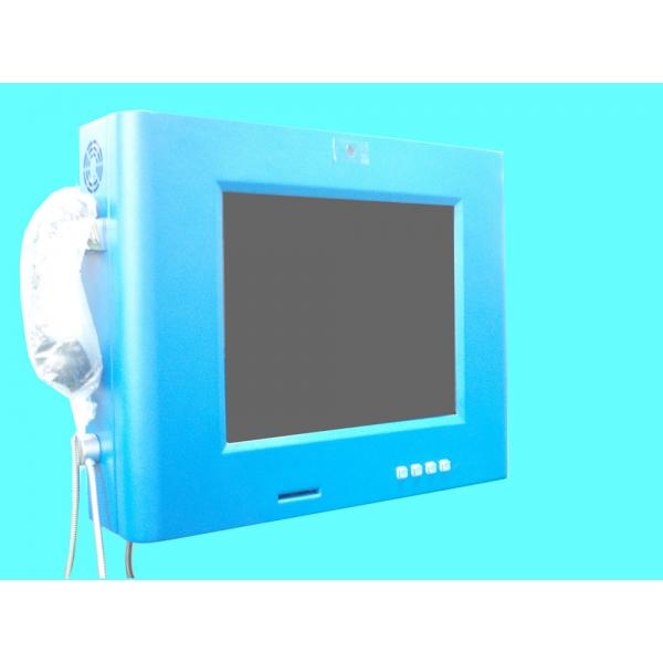 Quality Wall Mounted Kiosk With Touch Screen / Telephone / Fingerprint Reader for sale