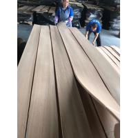 Quality 0.5mm Red Oak Wood Veneer Plain Sliced MDF Interior Decoration Use for sale