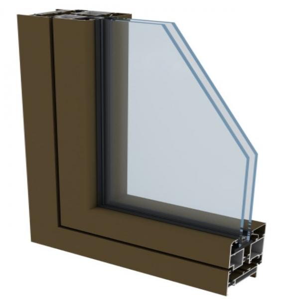 Quality Thermal Break Window Aluminium Extrusions Triple Glazed Window Aluminum Profile for sale