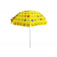China Compact Big Promotional Yellow Beach Umbrella , Personalized Beach Umbrella factory