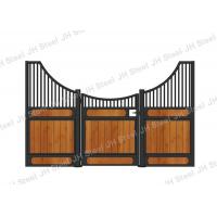 Quality Powder Coated Pine Solid Board 3.6m Horse Stall Front for sale