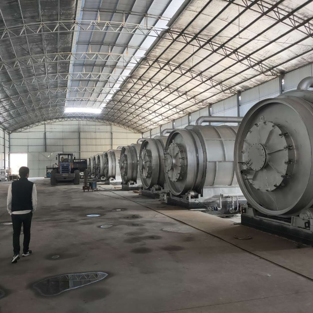 China Energy Mining 30 ton per day full continuous waste rubber tyre pyrolysis oil plant factory