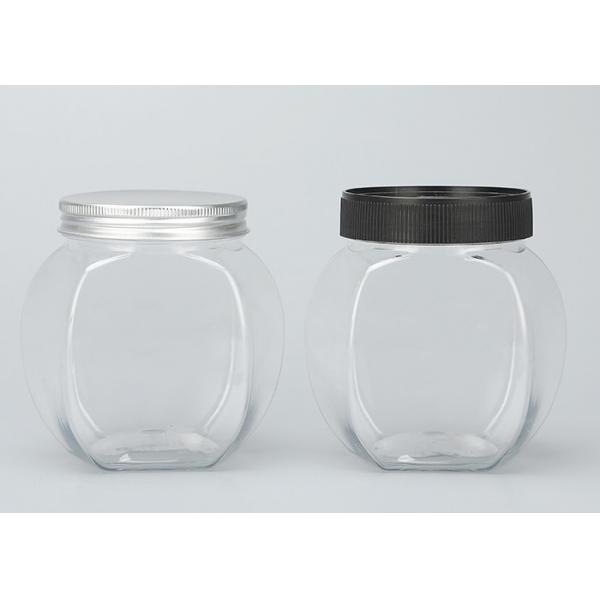Quality 65mm Wide Mouth Plastic Jar Containers For Dry Food Peanut Butter for sale