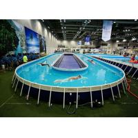 Quality Funny Above Ground Metal Framed Swimming Pools / 10ft Steel Frame Swimming Pool for sale