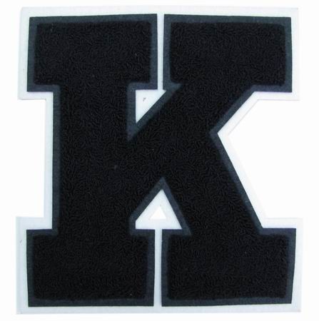 Quality Big Chenille Letters And Patches Twill Felt Chenille Greek Letters For Cap for sale