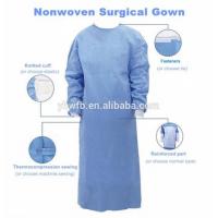 China 30-50gsm Disposable Surgical Gown Reinforced Style Waist 2 Or 4 Ties factory