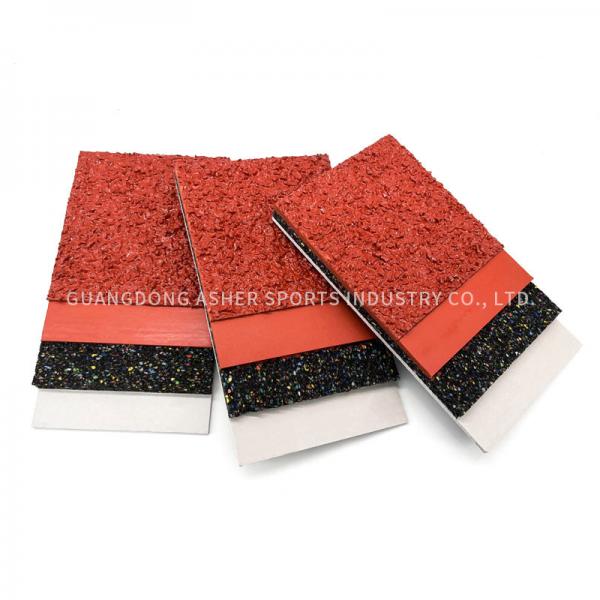 Quality Weatherproof Field Running Track Colored 10mm Thickness Tiles Type for sale