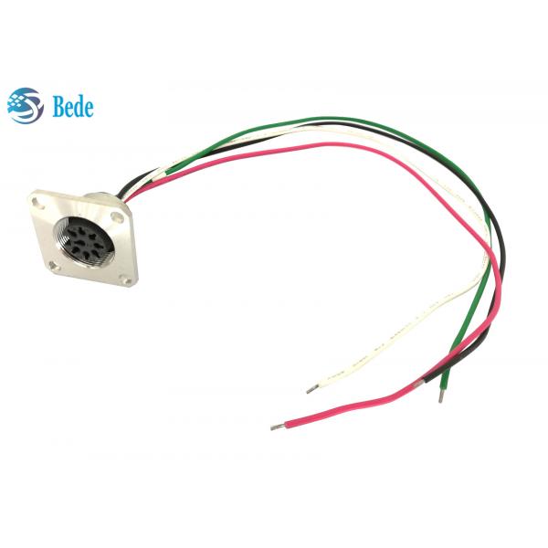 Quality Female 8 Pin Flange Mounting RET Control Cable Connector AISG C485 A4 Style for sale