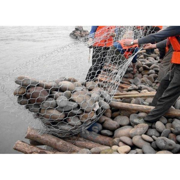 Quality Safety Gabion Mesh Cage 2.0 - 4.0 Mm Wire Diameter Apply To Seawall Protection for sale