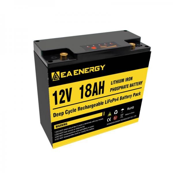 Quality 12V 18Ah 5000+ Deep Cycle LiFePO4 Battery With Built In 20A BMS for sale
