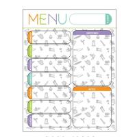 china Dry Erase Fridge Meal Planner Horizontal Magnetic note pad 16.9 X 13inch